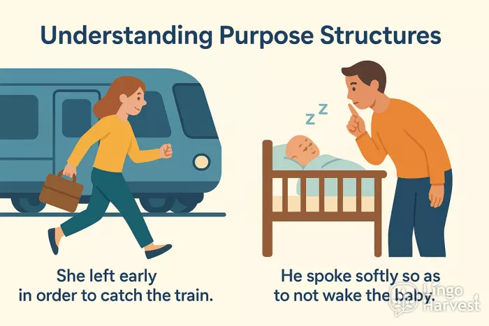 purpose structures in order to so as to
