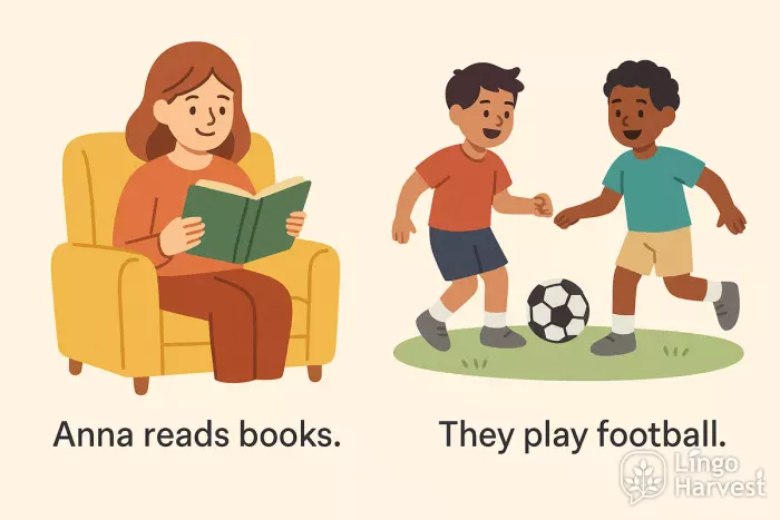 reads books play football