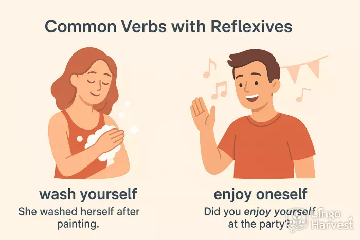 reflexive verbs wash enjoy