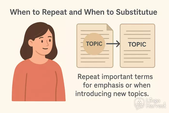 repeat terms introduce topics