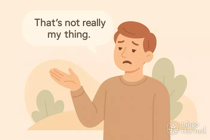 thats not really my thing expression scene