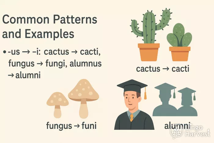 us to i plural examples