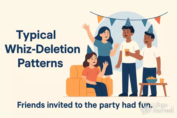 whiz deletion party example