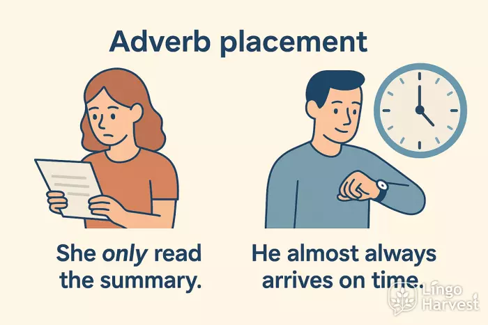 adverb placement trouble spots