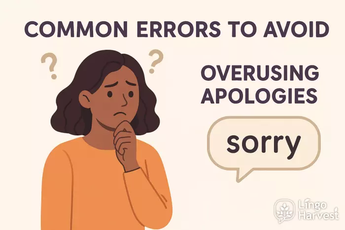 common errors overusing apologies