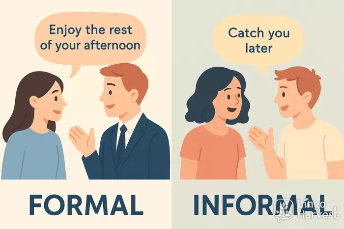 formal vs informal polite add-ons
