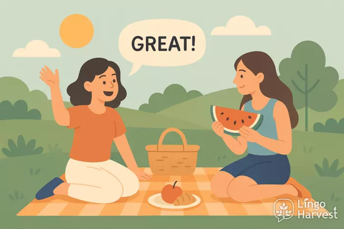 picnic friends sunny great