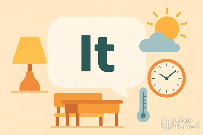 Pronoun it for things time weather