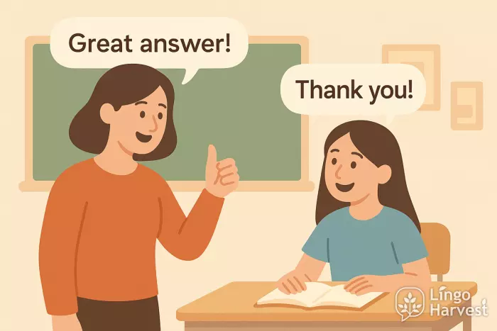 Classroom Scenarios - teacher praising student classroom