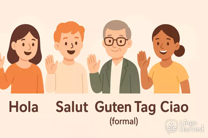 Greetings Around the World: hola salut guten tag ciao greetings