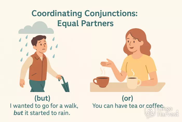 coordinating conjunctions but or examples