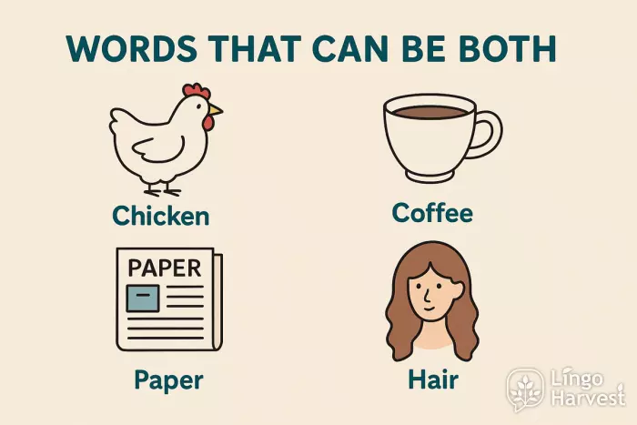 Words That Can Be Both - countable and uncountable