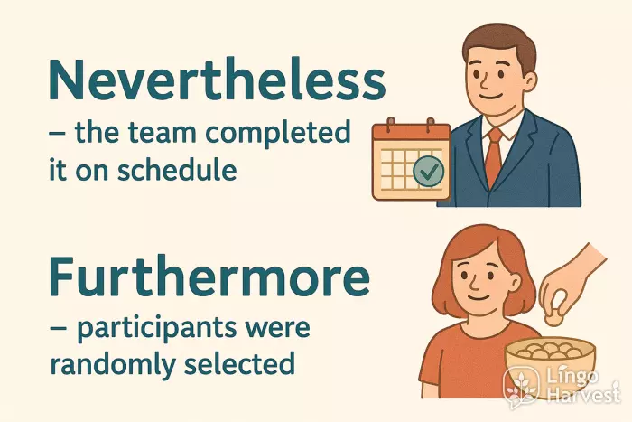 sentence adverbs nevertheless furthermore