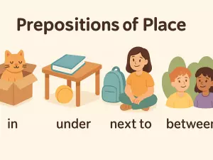 Prepositions of Time: at 7, on Monday, in June