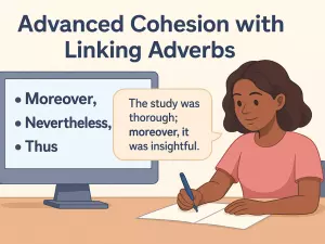Advanced Cohesion with Linking Adverbs: Moreover, Nevertheless, Thus