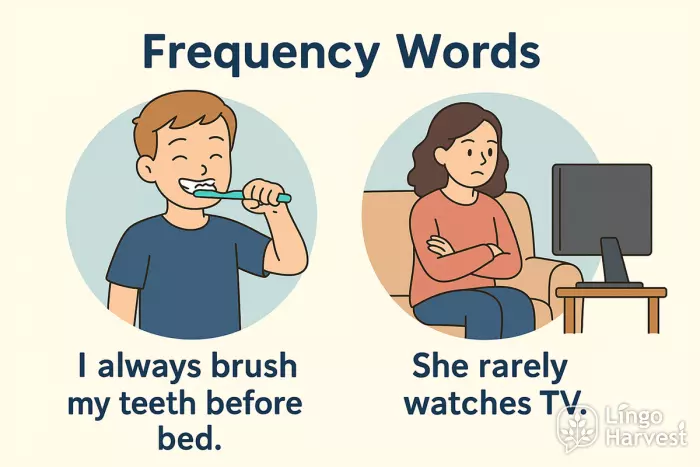 frequency words always rarely