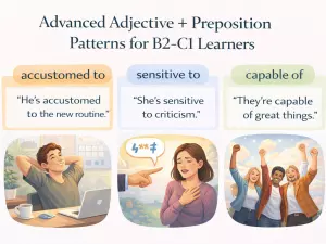 Advanced Adjective + Preposition Patterns for B2–C1 Learners
