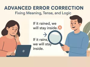 Advanced Error Correction: Fixing Meaning, Tense, and Logic in Conditionals
