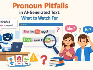 Pronoun Pitfalls in AI-Generated Text: What to Watch For