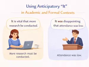 Using Anticipatory “It” in Academic and Formal Contexts
