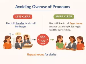 Avoiding Overuse of Pronouns in Clear and Effective Writing