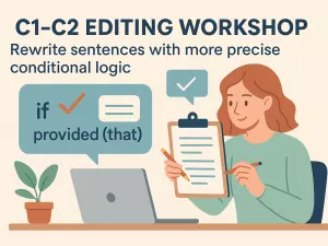 C1–C2 Editing Workshop: Rewrite Sentences with More Precise Conditional Logic