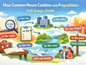 How Common Nouns Combine with Prepositions: Full Usage Guide