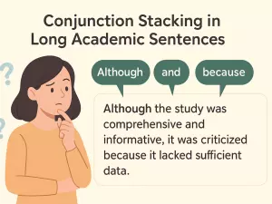 Conjunction Stacking in Long Academic Sentences (C1–C2)