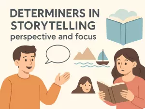 Determiners in Storytelling: perspective and focus