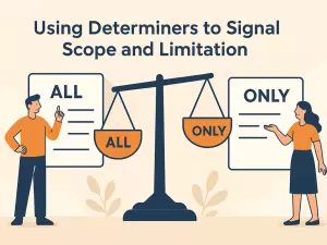 Using Determiners to Signal Scope and Limitation
