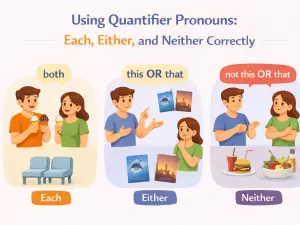 Using Quantifier Pronouns: Each, Either, and Neither Correctly