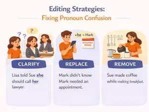 Editing Strategies: Fixing Pronoun Confusion