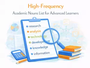 High-Frequency Academic Nouns List for Advanced Learners