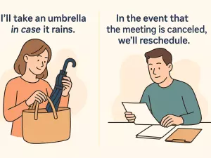 How to Use In Case and In the Event That Correctly