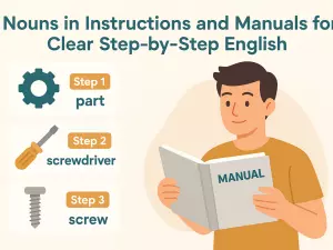 Nouns in Instructions and Manuals for Clear Step-by-Step English