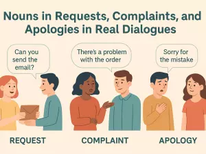 Nouns in Requests, Complaints, and Apologies in Real Dialogues
