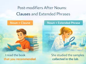 Post-modifiers After Nouns: Clauses and Extended Phrases