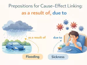 Prepositions for Cause–Effect Linking: as a result of, due to