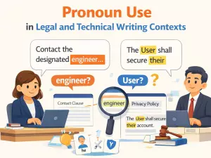 Pronoun Use in Legal and Technical Writing Contexts