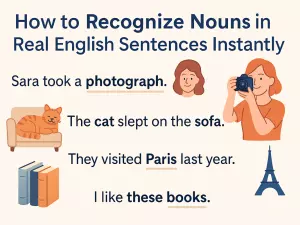 How to Recognize Nouns in Real English Sentences Instantly