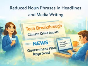 Reduced Noun Phrases in Headlines and Media Writing