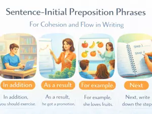 Sentence-Initial Preposition Phrases for Cohesion and Flow in Writing