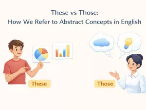 These vs Those: How We Refer to Abstract Concepts in English