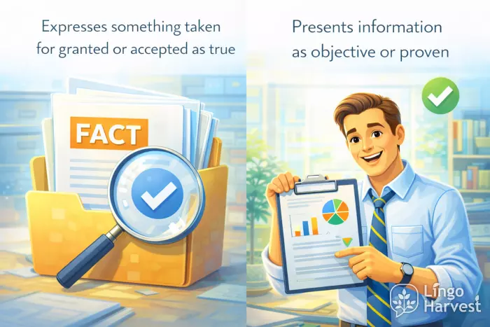 accepted as true fact proven objective information