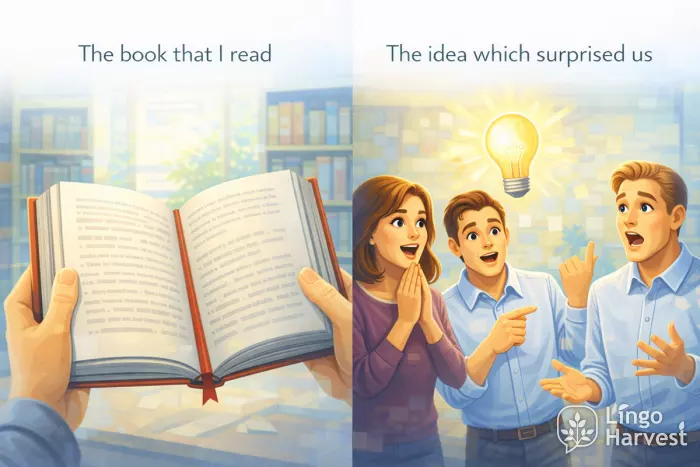 book that I read idea which surprised us