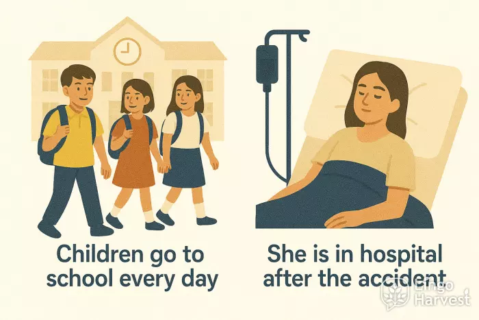 children go to school in hospital