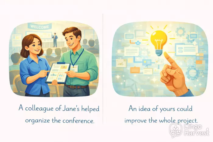 colleague organizing conference vs idea improving project
