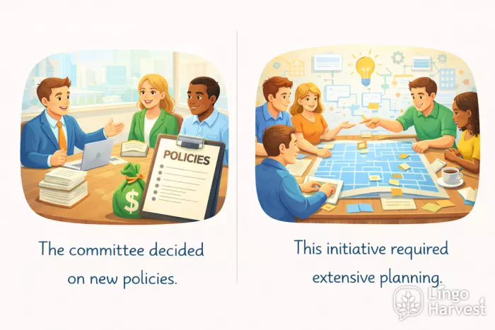 committee policy decision vs initiative planning teamwork