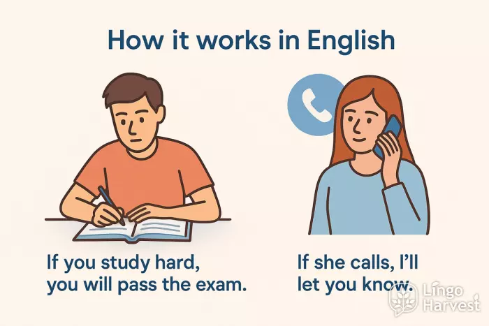 conditional sentences studying calling examples
