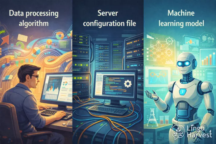 data processing algorithm server configuration machine learning